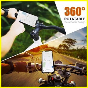 Metal Bike Mobile Holder â 360° Adjustable Shockproof Handlebar Mount