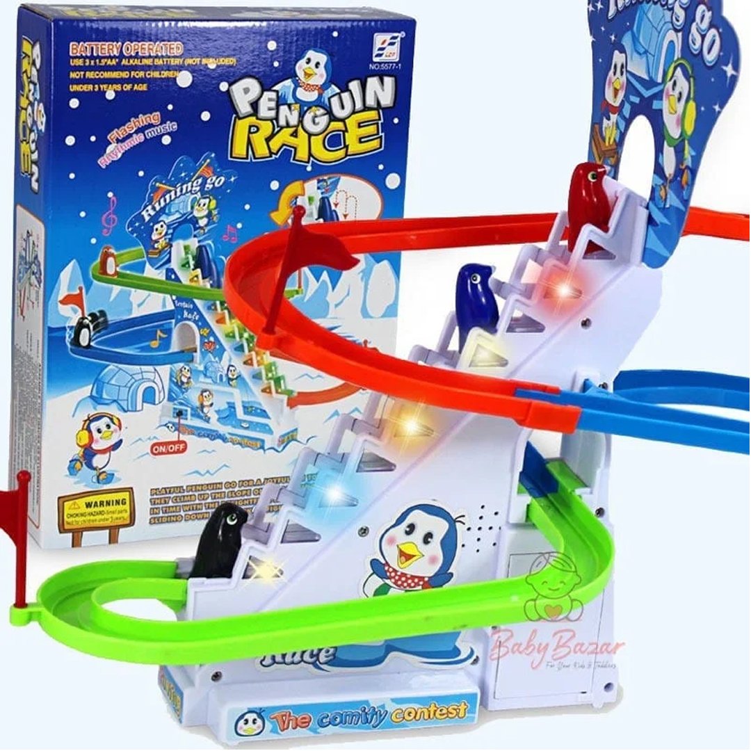Penguin Race Battery operated Flashing Rhythmic music toy - Image 4