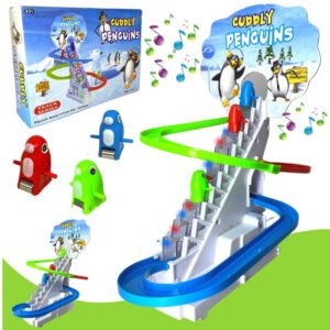 Penguin Race Battery operated Flashing Rhythmic music toy